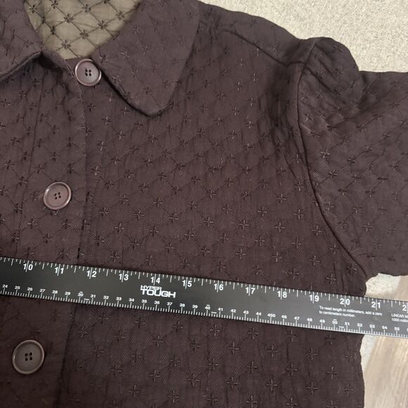 Johhny Was Jacket Women S Collection Brown Quilted Embroidered Lagenlook Boho - Picture 6 of 10